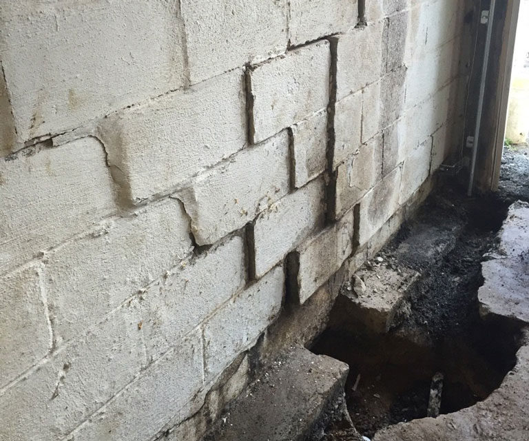 cracked basement walls
