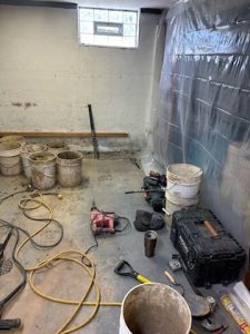 Basement waterproofing